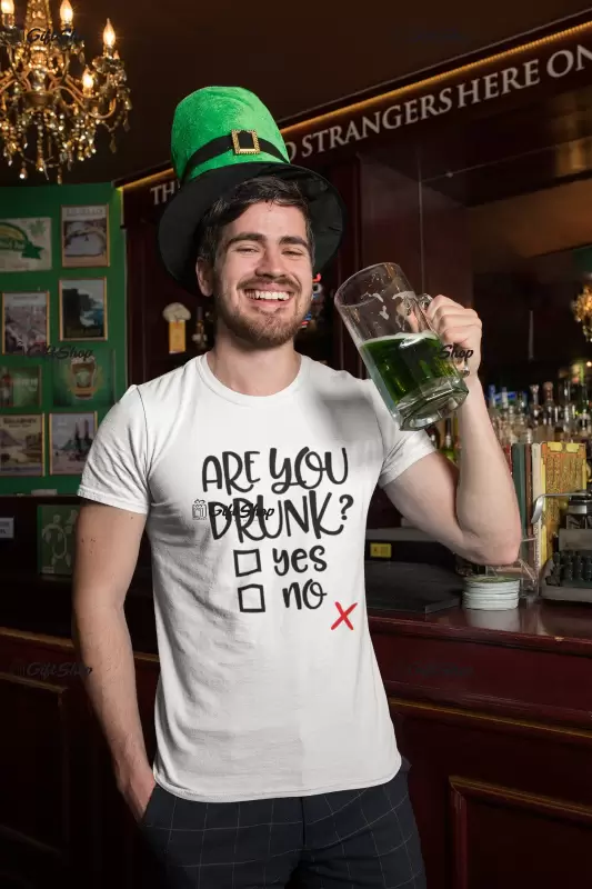 Are you drunk ?, tricou cu mesaj
